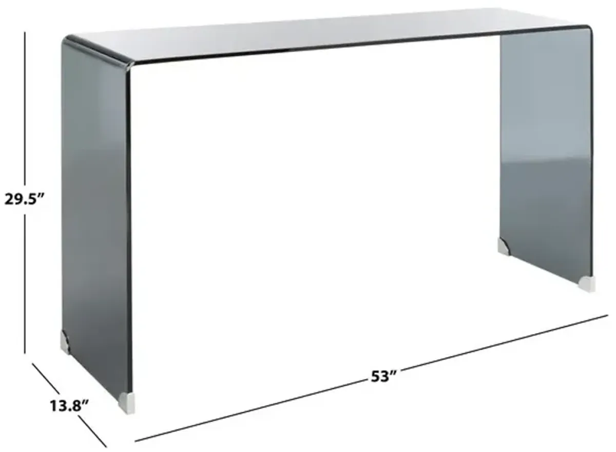 HUCK TEMPERED GLASS CONSOLE TABLE