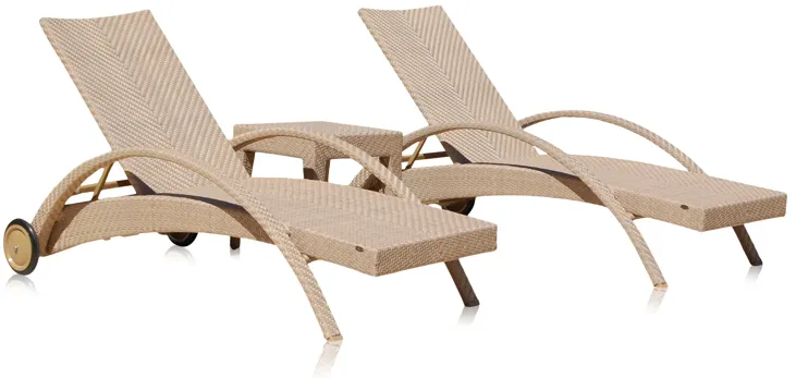 Panama Jack Austin 3-Piece Chaise Lounge Set