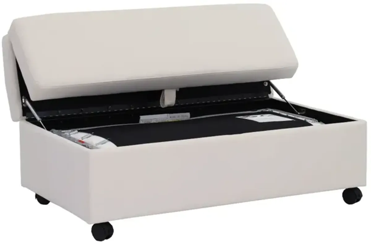 SynergyÂ® 1021 Cream Sleeper Ottoman