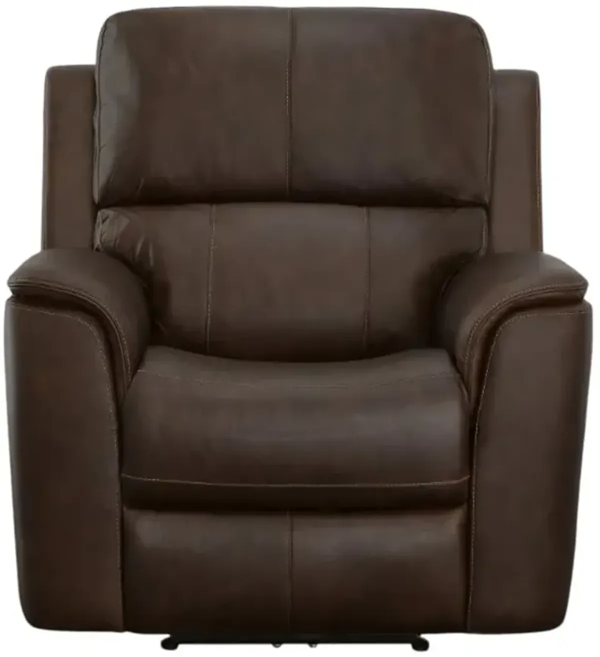 FlexsteelÂ® Henry Dark Brown Power Recliner with Power Headrest and Lumbar