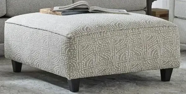 Fusion Furniture Allegory Linen Cocktail Ottoman