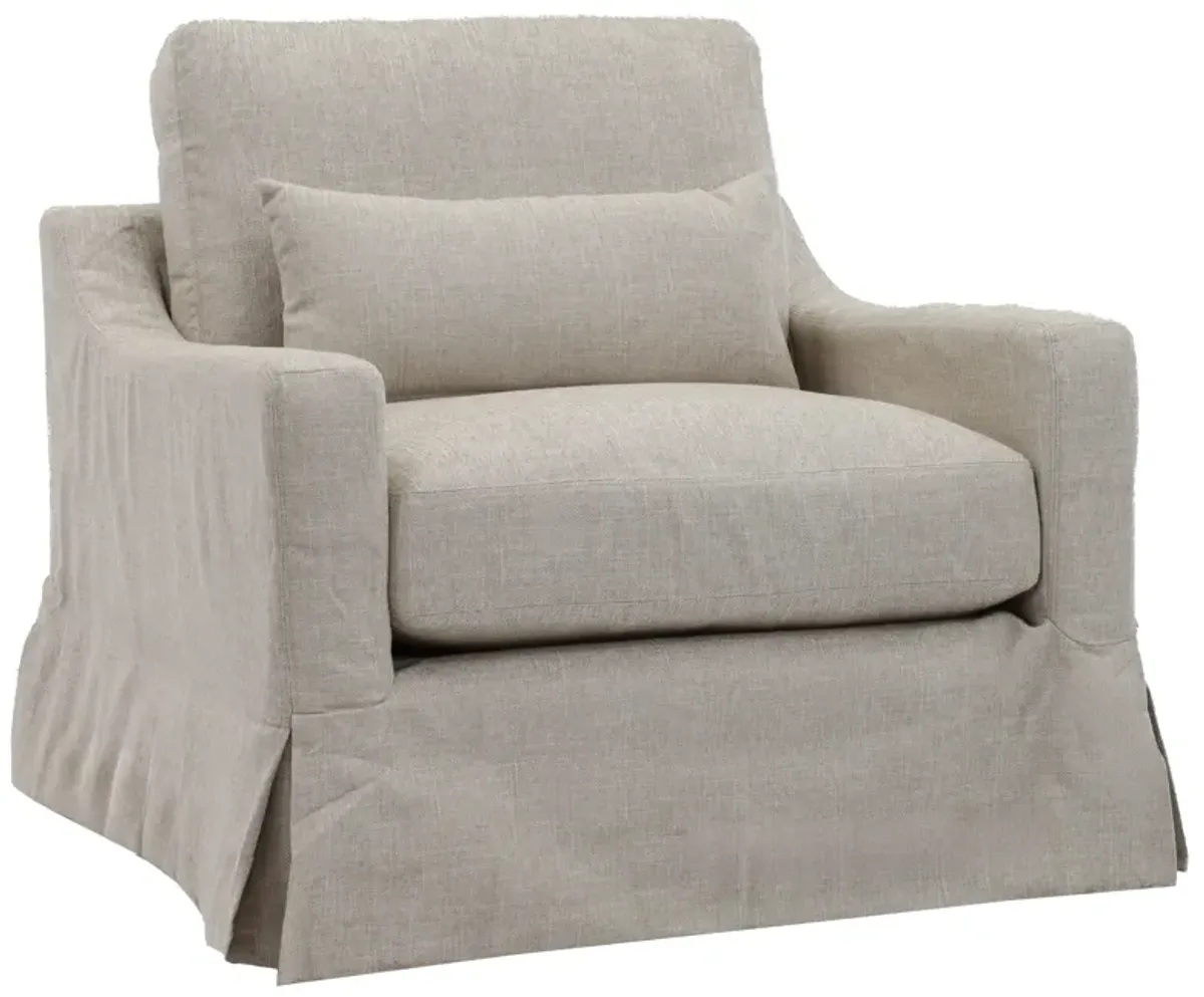 SynergyÂ® 1129 Wiley Flax Slipcover Swivel Glider