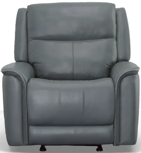 Hi-Rock Home Rainer Leather Power Glider Recliner