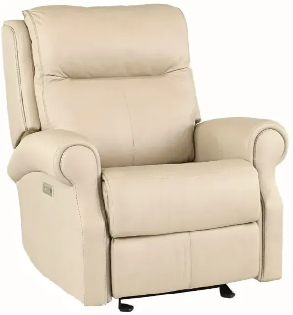 Hi-Rock Home Whitney Leather Power Glider Recliner