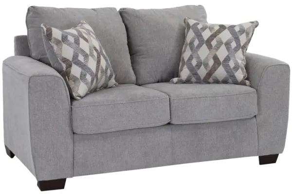 Peak Living Roman Steel Loveseat