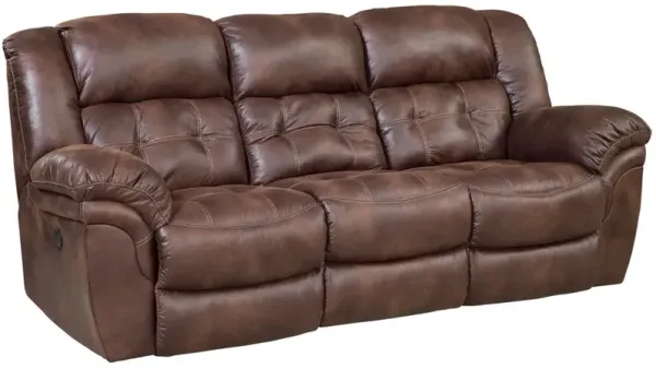 HomeStretch Frontier Espresso Double Manual Reclining Sofa