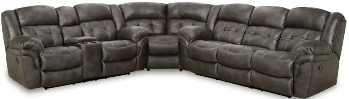 HomeStretch Super-Wedge Reclining Sectional