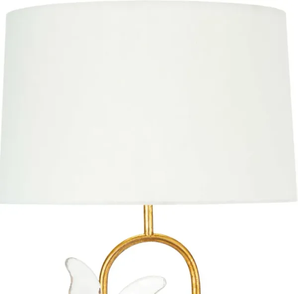 Regina Andrew Monarch Gold Leaf/Natural Oval Table Lamp