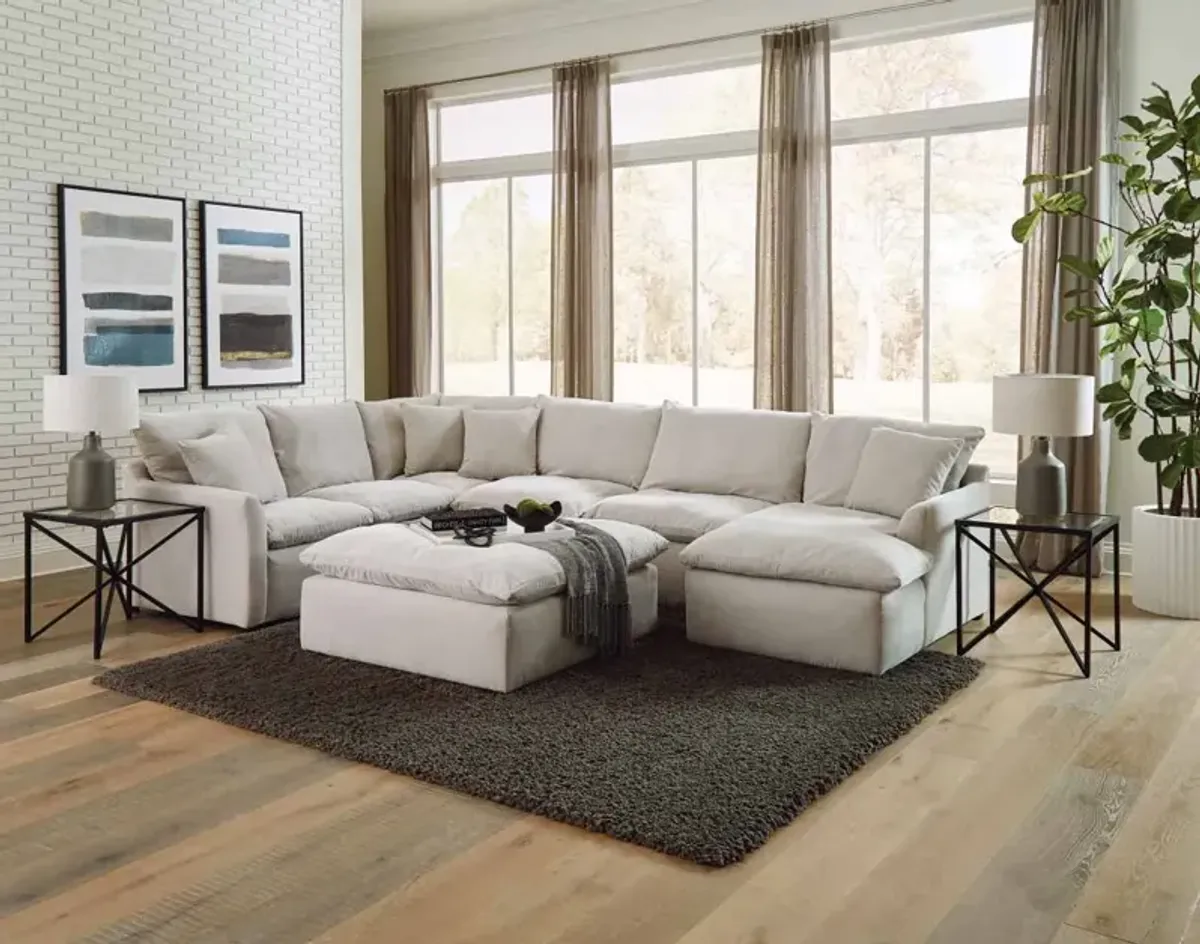 Jackson Furniture Harper Oyster Cocktail Ottoman