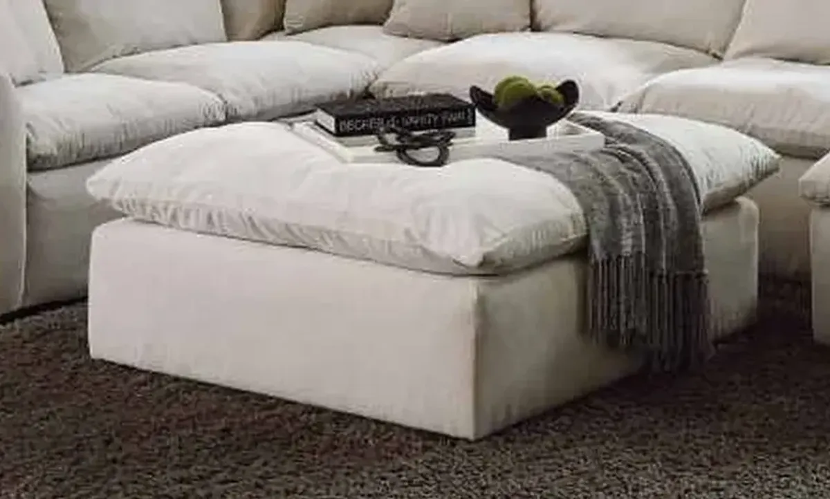 Jackson Furniture Harper Oyster Cocktail Ottoman