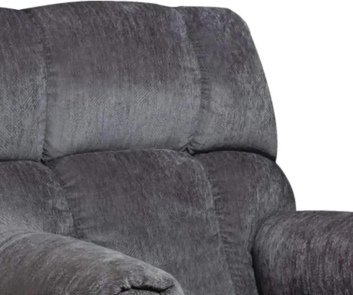 HomeStretch Norton Gray Manual Rocker Recliner