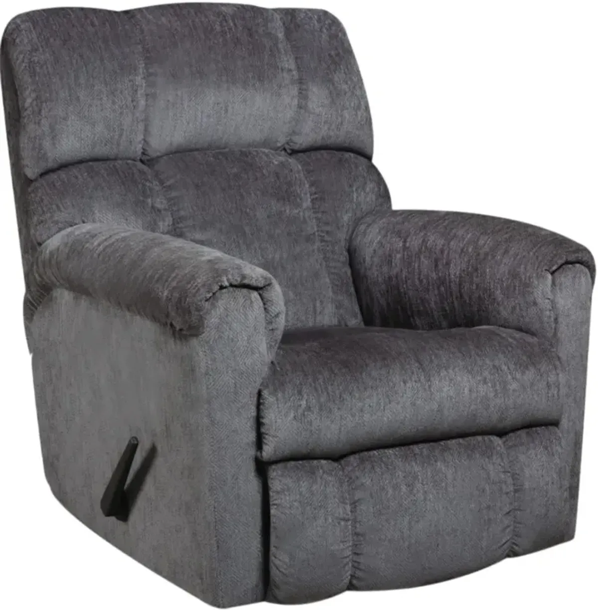 HomeStretch Norton Gray Manual Rocker Recliner