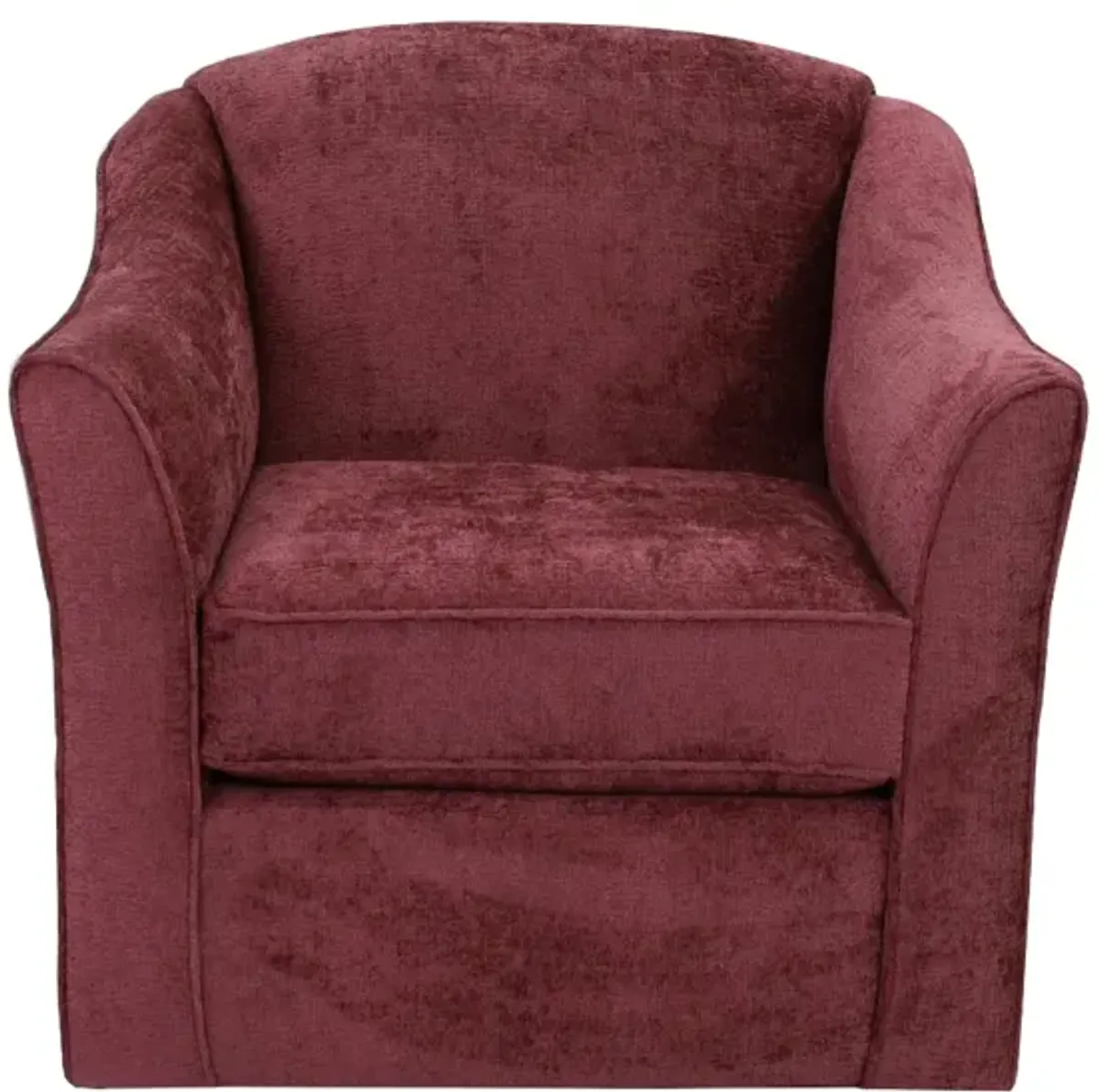 J Furniture Katelin Plum Swivel Chair