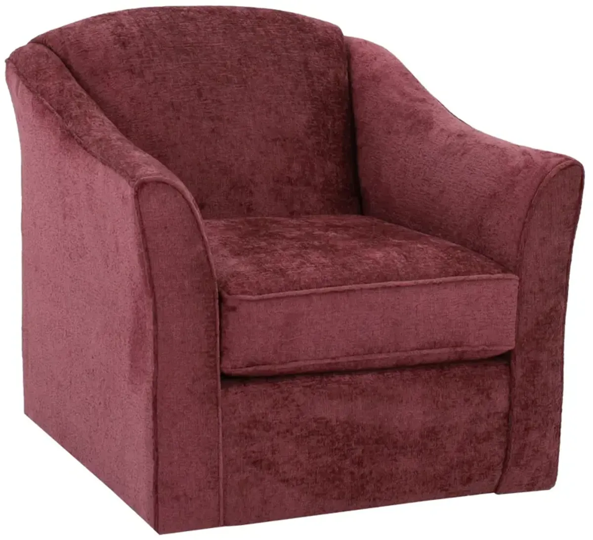 J Furniture Katelin Plum Swivel Chair