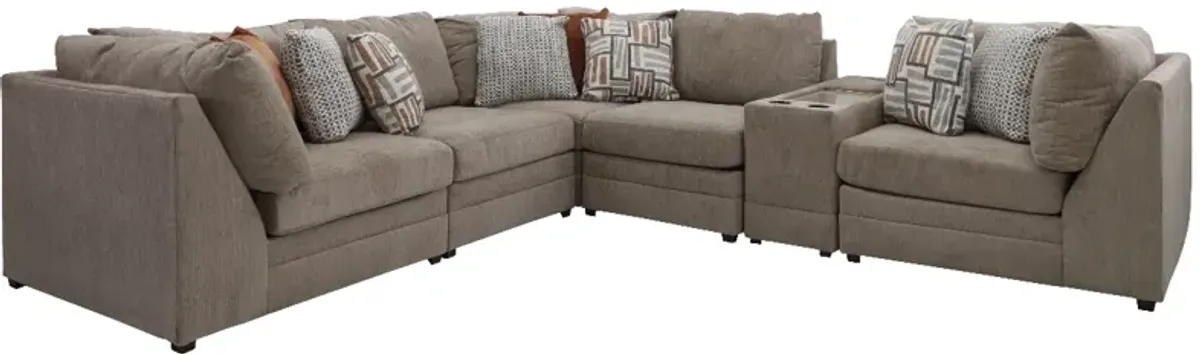 Style Line Dunbar Modular 6-Piece Sectional