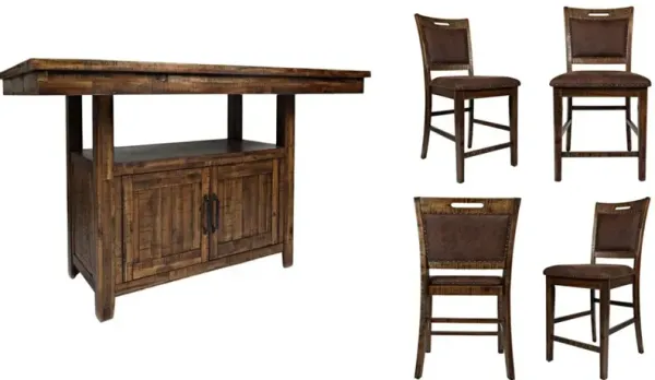 Jofran Inc. Cannon Valley 5 Piece Table and Chair Set