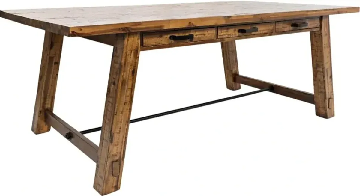 Jofran Inc. Cannon Valley Brown Trestle Dining Table
