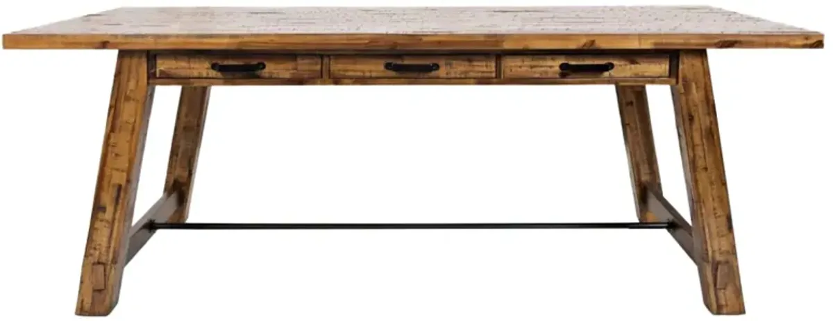 Jofran Inc. Cannon Valley Brown Trestle Dining Table