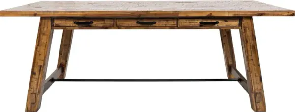 Jofran Inc. Cannon Valley Trestle Table and 4 Side Chairs Dining Set