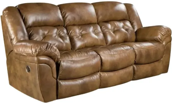 HomeStretch Cheyenne Saddle Double Manual Reclining Sofa