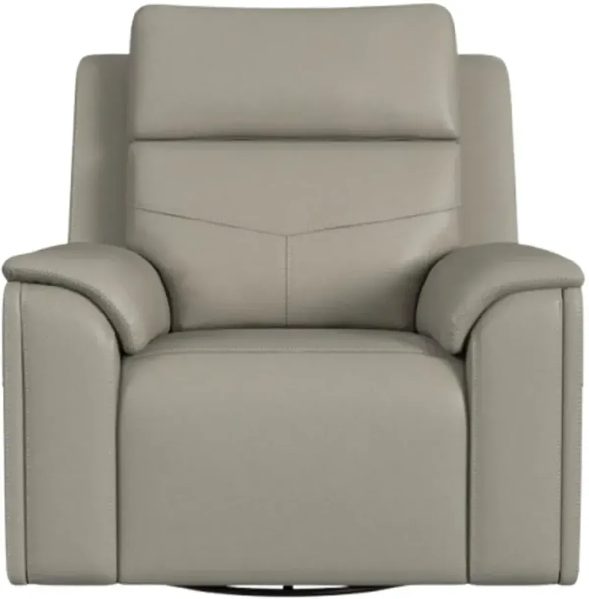 FlexsteelÂ® Vernon Dove Grey Power Swivel Glider Recliner with Power Headrest and Lumbar