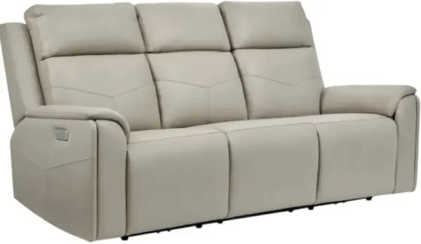 FlexsteelÂ® Vernon Dove Gray Power Reclining Sofa
