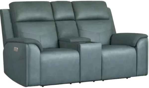 FlexsteelÂ® Vernon Admiral Power Reclining Loveseat with Power Headrest and Lumbar