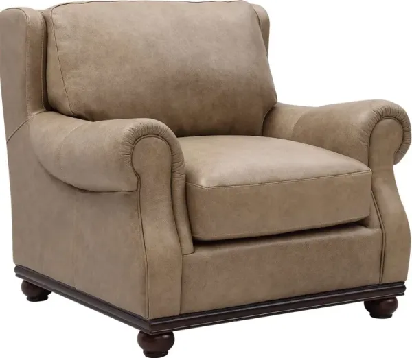 Leather Italia Georgetowne Tilton Beige Chair