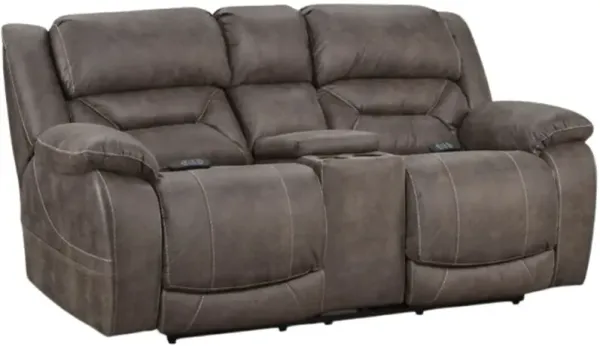 HomeStretch Enterprise Mink Power Reclining Loveseat