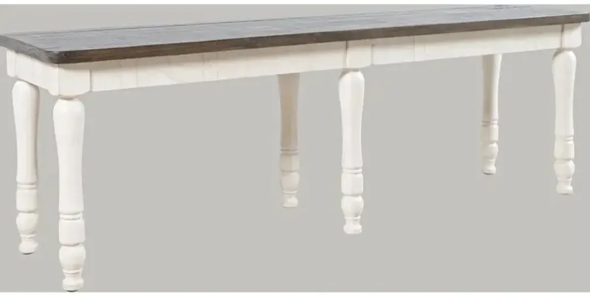 Jofran Inc. Madison Country Vintage White Bench