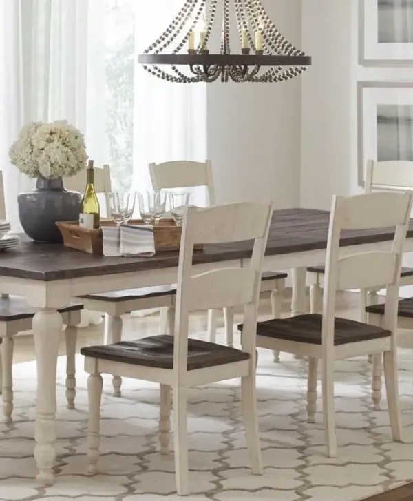 Jofran Inc. Madison Country 5-Piece Vintage White Dining Set