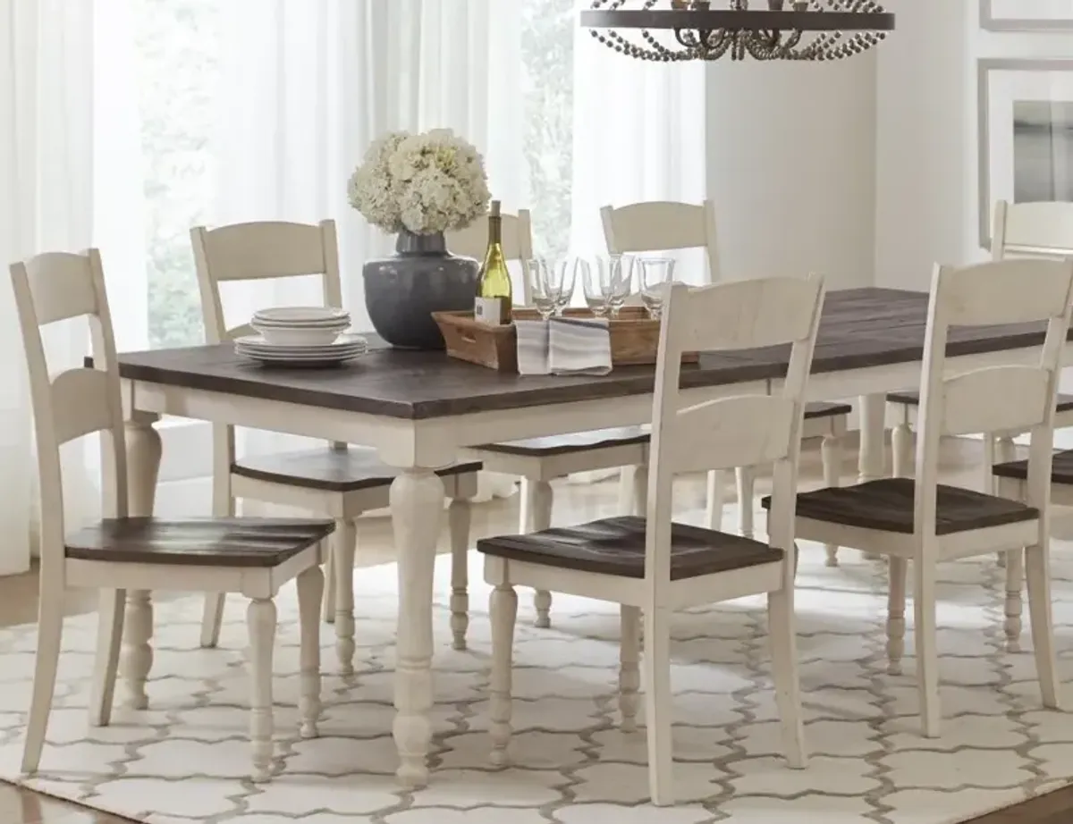 Jofran Inc. Madison Country 7-Piece Vintage White Dining Set