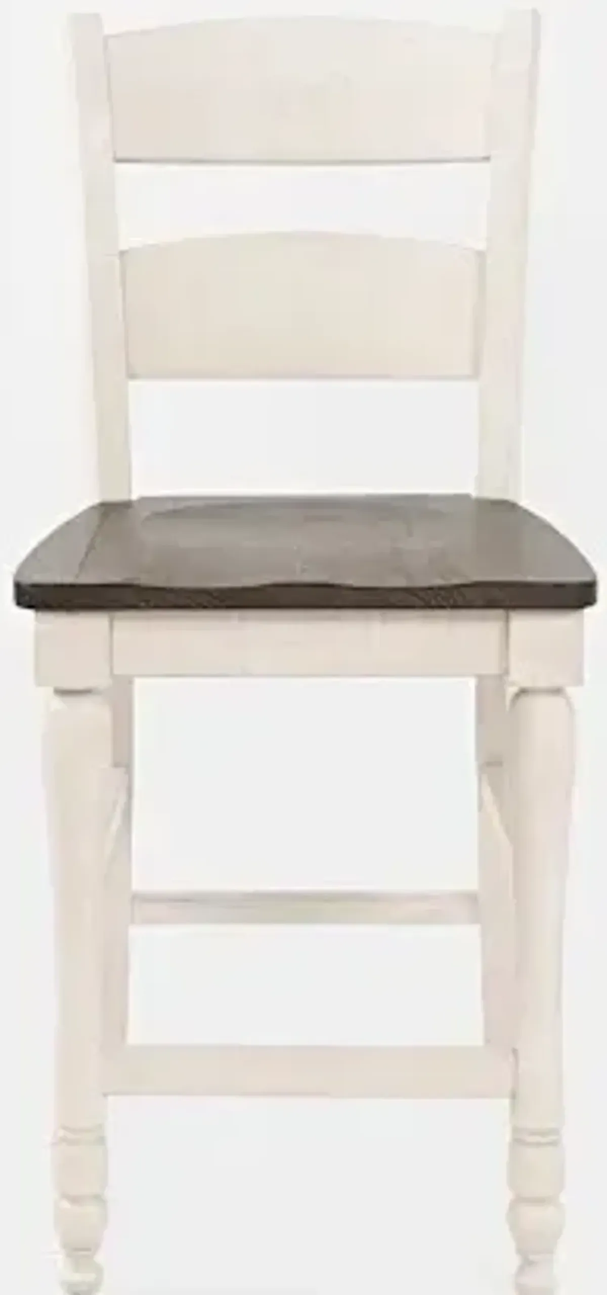 Jofran Inc. Madison County White Ladderback Counter Stool