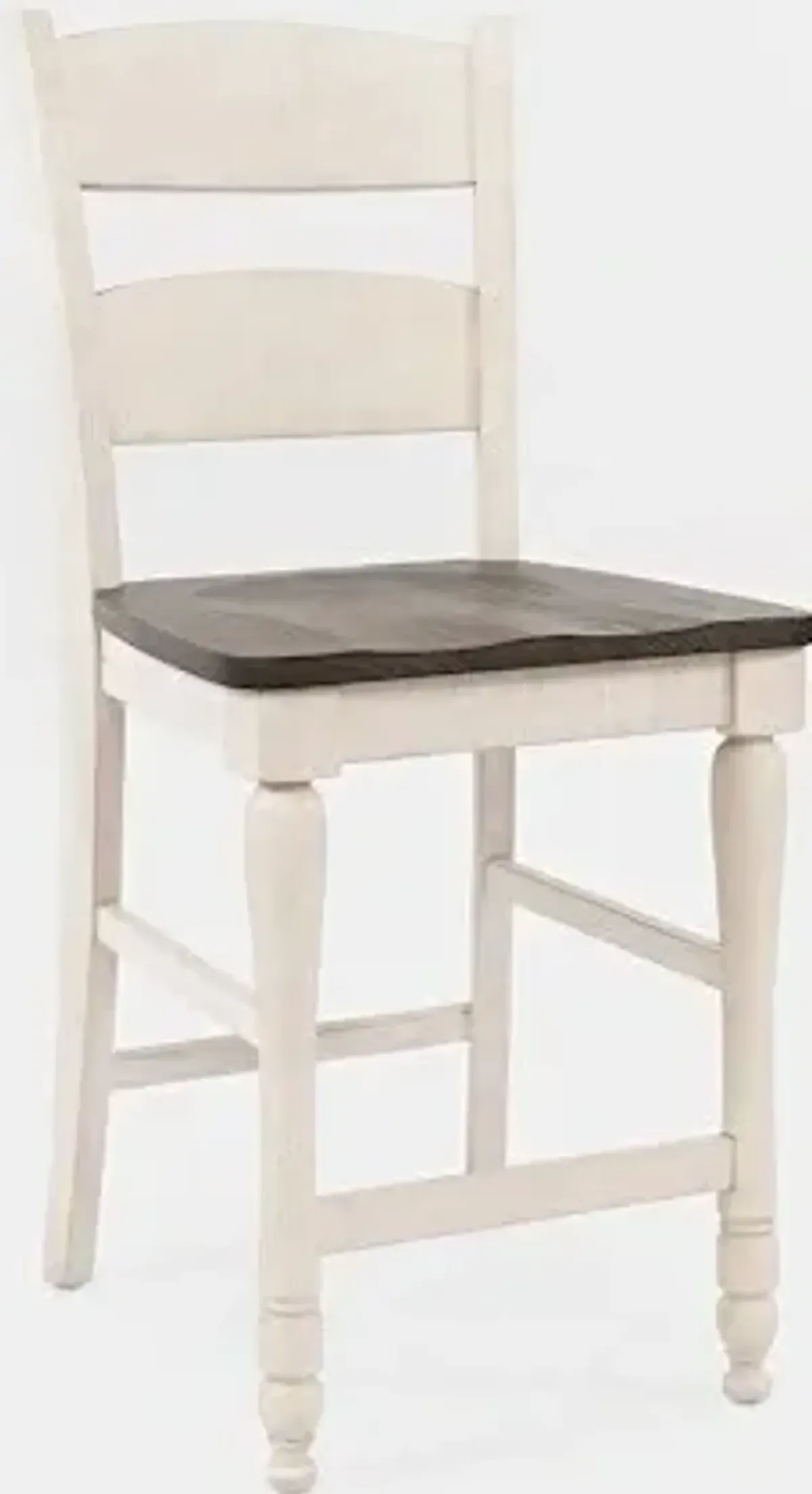 Jofran Inc. Madison County White Ladderback Counter Stool