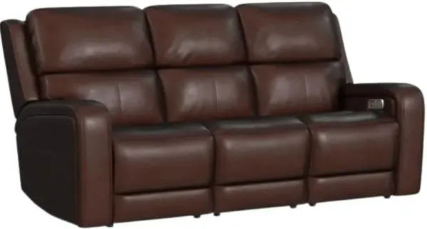 FlexsteelÂ® Oasis Truffle Power Reclining Sofa