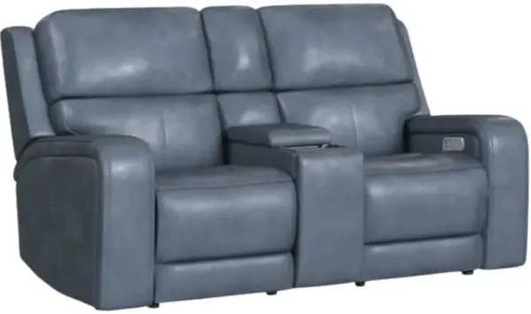 FlexsteelÂ® Oasis Storm Power Reclining Loveseat with Console