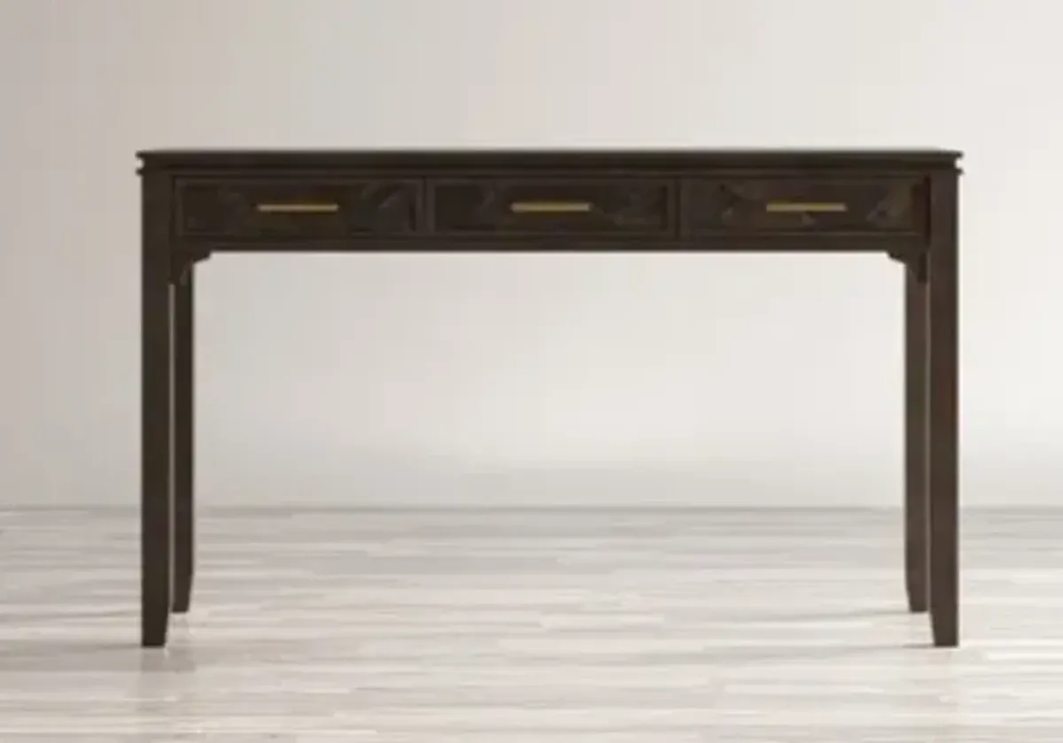Jofran Inc. Gramercy Dark Chevron Power Desk