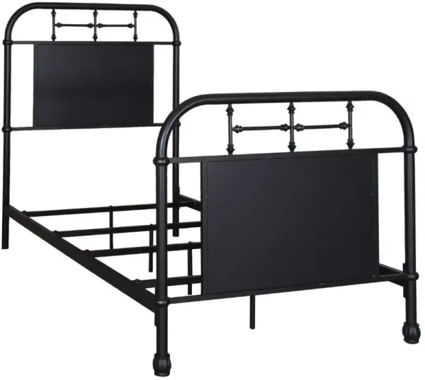 Liberty Furniture Vintage Black Twin Metal Rod Bed