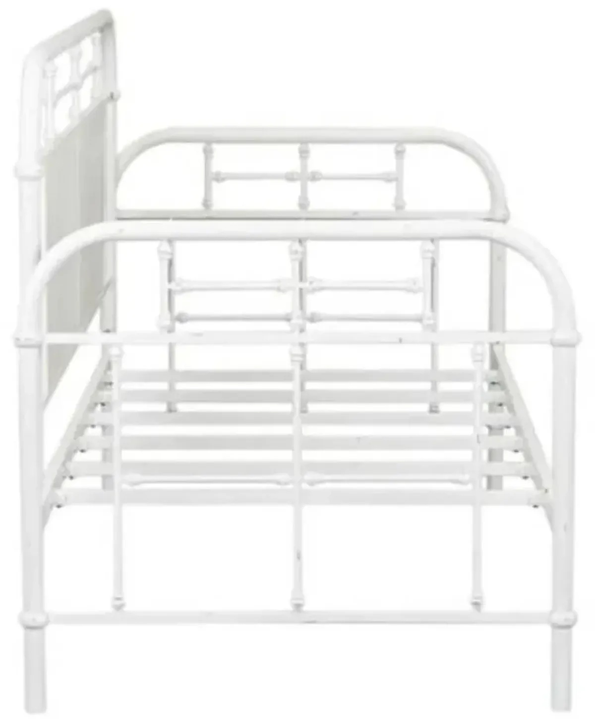 Liberty Furniture Vintage Antique White Twin Metal Day Youth Bed
