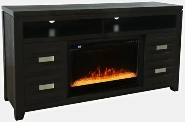 Jofran Inc. Altamonte Black Electric Fireplace Media Console