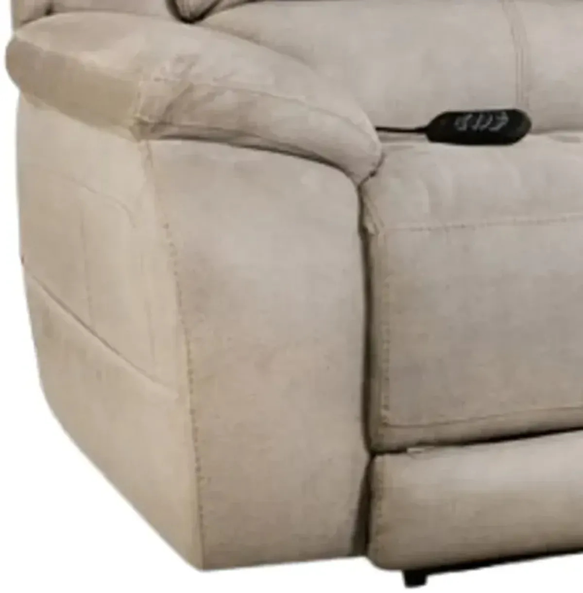HomeStretch Explorer Nickel Double Power Reclining Sofa