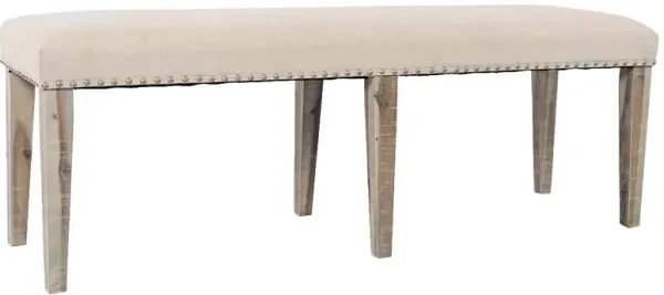 Jofran Inc. Fairview Beige Backless Dining Bench