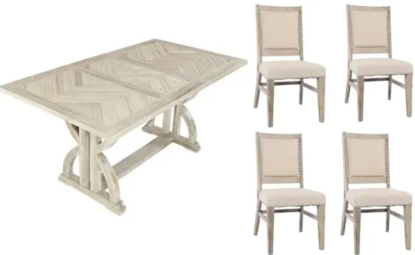 Jofran Inc. Fairview 5 Piece Dining Room Set with Table and 4 Side Chairs