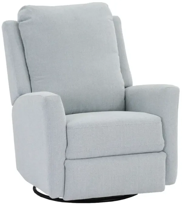 Best Home Furnishings Heatherly Powder Blue Swivel Glider Recliner