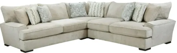 Fusion Furniture Doc Fossil 3-Piece Beige Sectional