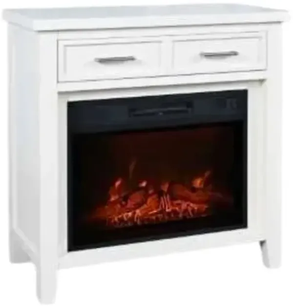 Jofran Inc. Urban Icon White 32" Fireplace Media Console