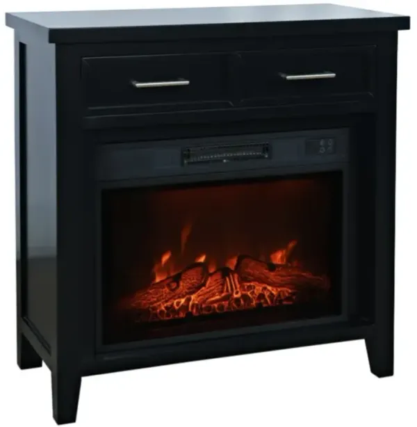 Jofran Inc. Urban Icon Black Electric Fireplace Media Console