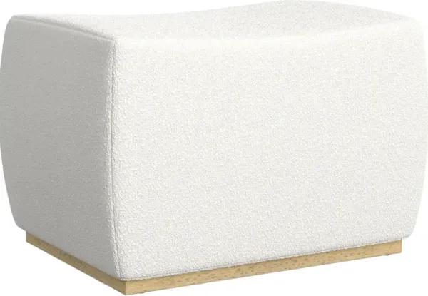homestylesÂ® Nico White Ottoman