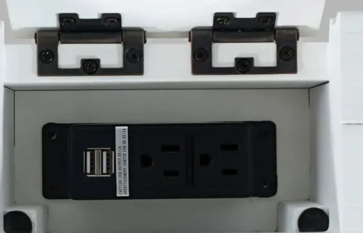 Jofran Inc. Gramercy Blanc Power Desk