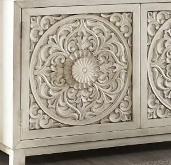 Liberty Furniture Sundance Antique Linen Accent Cabinet